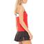 Lucky in Love Womens Crossover Tank - Crimson - thumbnail image 2