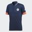 Adidas Mens Roland Garros Climachill Polo Shirt - Navy - thumbnail image 1