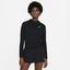 Nike Womens Victory Half Zip Tennis Top - Black - thumbnail image 1
