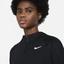 Nike Womens Victory Half Zip Tennis Top - Black - thumbnail image 3