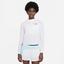 Nike Womens Victory Half Zip Tennis Top - White - thumbnail image 1