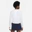 Nike Womens Victory Half Zip Tennis Top - White - thumbnail image 2