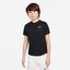 Nike Boys Dri-FIT Victory Short-Sleeve Tennis Top - Black - thumbnail image 1