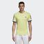 Adidas Mens 3-Stripes Club Tee - Semi Frozen Yellow - thumbnail image 3
