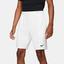 Nike Mens Advantage 9 Inch Tennis Shorts - White - thumbnail image 2