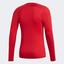 Adidas Mens Alphaskin Long Sleeve Top - Power Red - thumbnail image 2