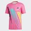 Adidas Mens Rule #9 Seasonal Tee - Shock Pink - thumbnail image 1