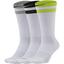 Nike Everyday Plus Cushioned Training Socks (3 Pairs) - White/Yellow/Black - thumbnail image 1