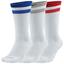 Nike Everyday Plus Cushioned Training Socks (3 Pairs) - White/Red/Blue - thumbnail image 1