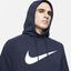 Nike Mens Pull Over Training Hoodie - Obsidian - thumbnail image 3