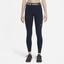 Nike Womens Mid Rise Leggings - Obsidian