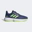 Adidas Kids CourtJam XJ Tennis Shoes - Indigo/Green/White - thumbnail image 1