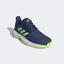 Adidas Kids CourtJam XJ Tennis Shoes - Indigo/Green/White - thumbnail image 4
