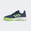 Adidas Kids CourtJam XJ Tennis Shoes - Indigo/Green/White - thumbnail image 6