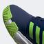 Adidas Kids CourtJam XJ Tennis Shoes - Indigo/Green/White - thumbnail image 8