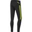 Adidas Response Long Tights - Black/Solar Slime - thumbnail image 2