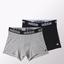 Adidas Sport Essentials Trunk Boxer (2 Pack) - Medium Grey Heather/Black - thumbnail image 1