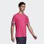 Adidas Mens 3-Stripes Club Tee - Shock Pink - thumbnail image 6