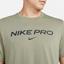 Nike Mens Pro Short Sleeve Top - Khaki - thumbnail image 3