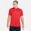 Nike Mens Pro Short Sleeve Top - Gym Red - thumbnail image 1