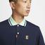 Nike Mens Slim-Fit Polo - Obsidian/Mint Foam - thumbnail image 3