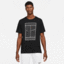 Nike Mens NikeCourt Tennis T-Shirt - Black/White - thumbnail image 1