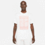 Nike Mens NikeCourt Tennis T-Shirt - White/Bright Mango - thumbnail image 1
