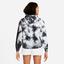 Nike Womens Tie-Dye Heritage Hoodie - Black/White - thumbnail image 2