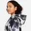 Nike Womens Tie-Dye Heritage Hoodie - Black/White - thumbnail image 4