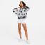 Nike Womens Tie-Dye Heritage Hoodie - Black/White - thumbnail image 6