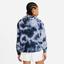 Nike Womens Tie-Dye Heritage Hoodie - Indigo Haze/Obsidian - thumbnail image 2