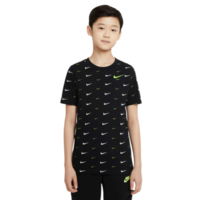 Nike Boys Sportswear T-Shirt - Black/White/Green