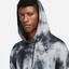 Nike Mens Tie-Dye Heritage Tennis Hoodie - Black/White - thumbnail image 3