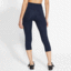 Nike Womens One Capri Training Leggings - Navy Blue - thumbnail image 2