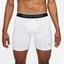 Nike Mens Pro Dri-FIT Shorts - White/Black - thumbnail image 2