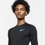 Nike Mens Tight Fit Long Sleeve Top - Black