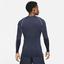 Nike Mens Tight Fit Long Sleeve Top - Obsidian - thumbnail image 2