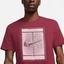 Nike Mens Tennis Tee - Maroon - thumbnail image 3