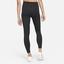 Nike Womens Dri-FIT One Icon Clash Leggings - Black - thumbnail image 2