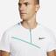 Nike Mens Dri-FIT Tennis Polo - White/Washed Teal - thumbnail image 3