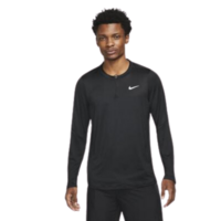 Nike Mens Advantage Half-Zip Long Sleeve Top - Black