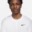 Nike Mens Advantage Half-Zip Long Sleeve Top - White - thumbnail image 3