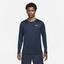 Nike Mens Advantage Half-Zip Long Sleeve Top - Obsidian - thumbnail image 1