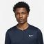 Nike Mens Advantage Half-Zip Long Sleeve Top - Obsidian - thumbnail image 3