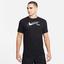 Nike Mens Dri-FIT Swoosh T-Shirt- Black - thumbnail image 1