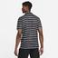 Nike Mens Dri-FIT Summer Striped Tennis Polo - Black/White - thumbnail image 2