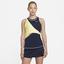 Nike Womens Slam Tennis Tank - Obsidian/Light Zitron/White - thumbnail image 1