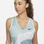 Nike Womens Printed Tennis Tank - White/Mint - thumbnail image 3