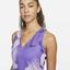 Nike Womens Printed Tennis Tank - Purple - thumbnail image 3