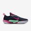 Nike Mens Zoom Court NXT HC Tennis Shoes - Obsidian/Green Glow/Hyper Pink - thumbnail image 3